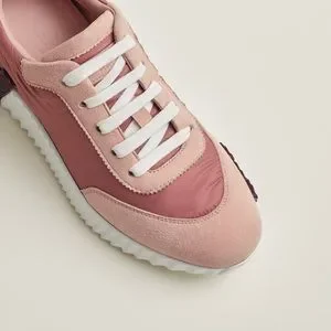 Hermes | Shoes | Hermes Rose Opaline Bouncing Sneakers Size